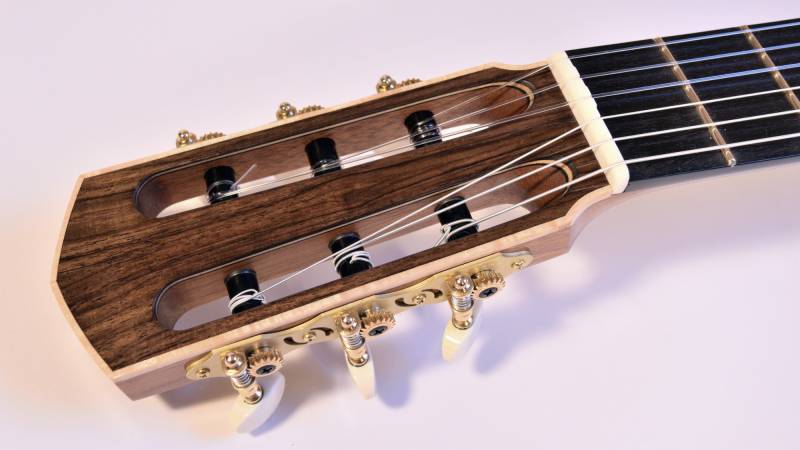 Headstock with Maple Binding