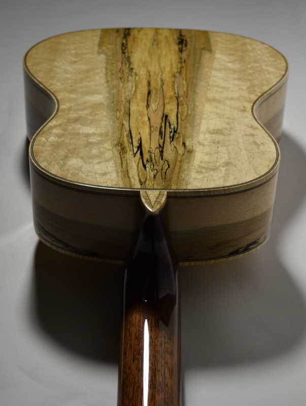 Quilted Figure with the Spalted Maple really popped out after French Polishing