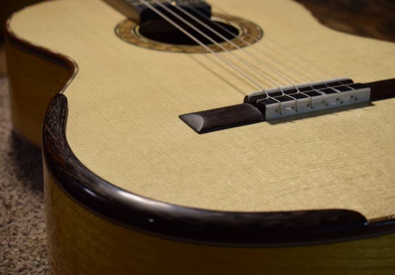 Wenge bridge and armrest