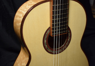 Quilted Maple Classical Guitar for Sale