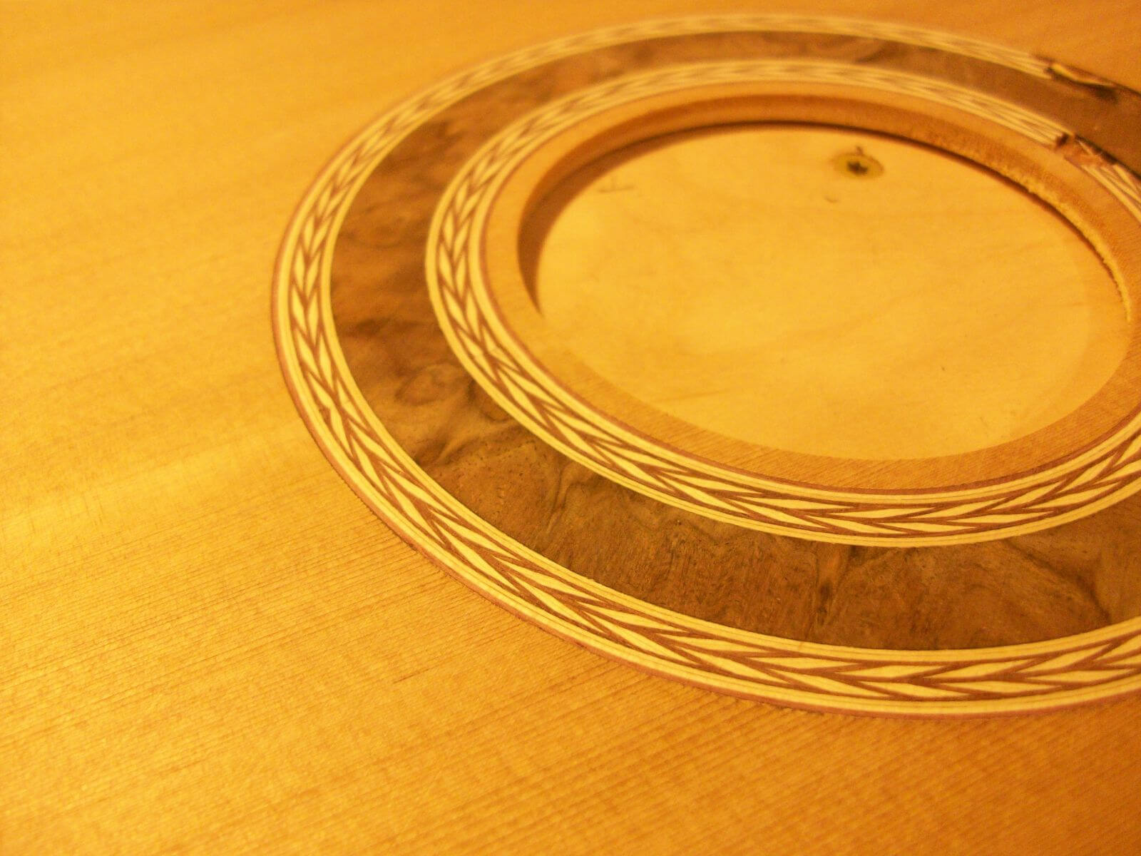 Herringbone Guitar Rosette Design Handmade Classical Guitars by