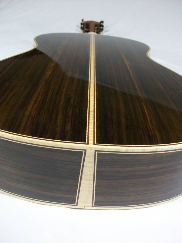 Tiger Maple Binding and Back Stripe